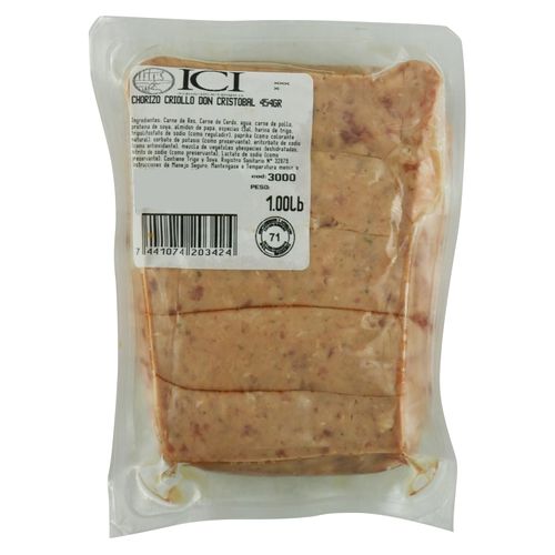 Chorizo Criollo Don Cristobal - 1 Libra