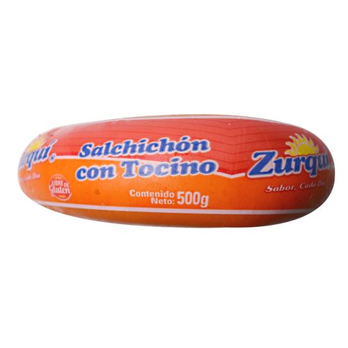 Salchichón Zurquí con tocino -500 g
