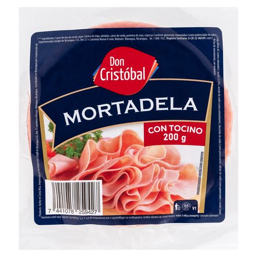 Mortadela  Don Cristóbal Con Tocino - 200 g