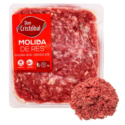 Carne Molida 90 10  Empacada - 1Lb