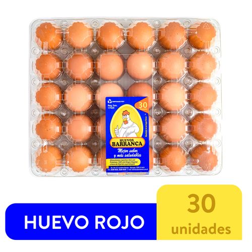 Cajilla De Huevo Rojo Barranca - 30 Uds