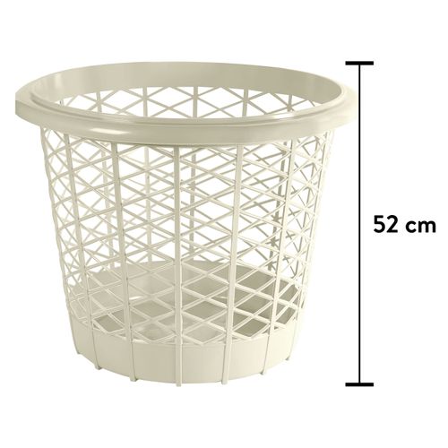 Cesta Guateplast Redonda Para Ropa Marfil - 41Lt