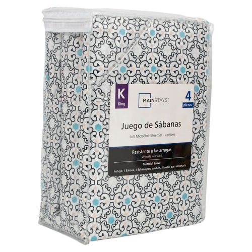 Set Mainstays de Sabanas King Azulejo