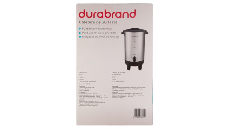 Cafetera Durabrand - 6 Tazas - Walmart | Compra en línea