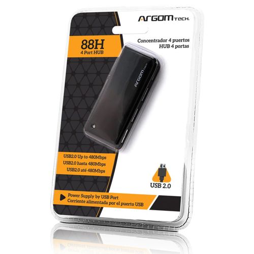 Mini Hub Argom 4Puertos 88H Usb