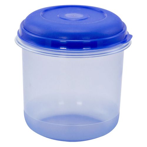 Bote Guateplast Cilindrico Transparente Marfil -34oz