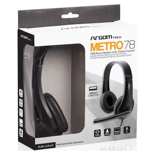 Audifono Argom Con Microfono Usb 2 0