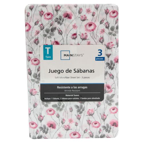 Set Mainstays De Sabanas Individual Rosas