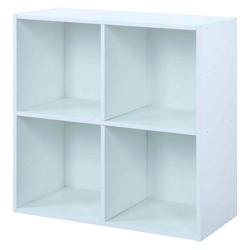 Cubo Organizador Mainstays Con 4 Divisiones Color Blanco