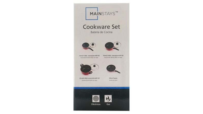 Comprar Batería De Cocina 7 Pc Roja Haus, Walmart Guatemala - Maxi  Despensa