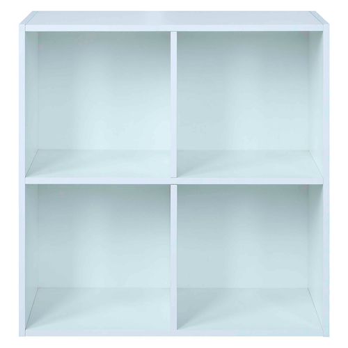 Cubo Organizador Mainstays Con 4 Divisiones Color Blanco
