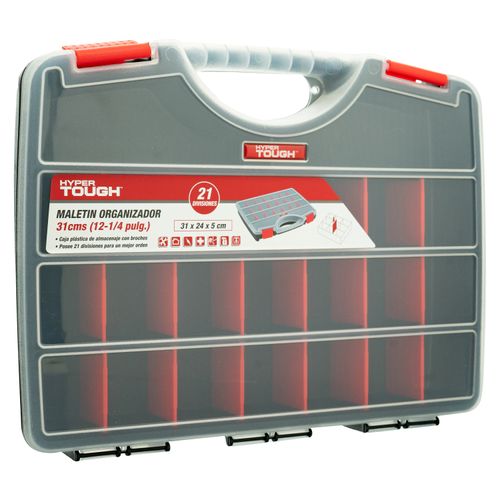 Caja Herramientas Hyper Tough 6 Compartimientos 31Cm