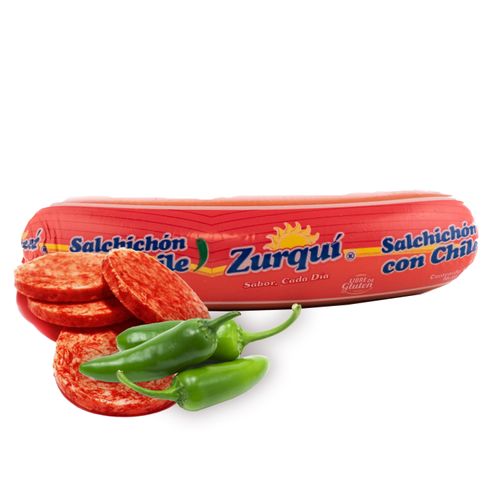Salchichon Zurqui Con Chile - 200 g