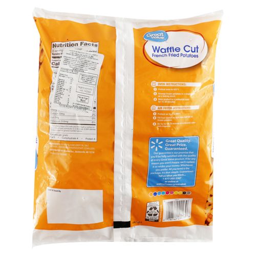 Papa Frita Great Value Tipo Waffle - 680 g