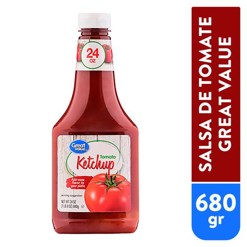 Salsa Great Value Tomate Ketchup - 680gr