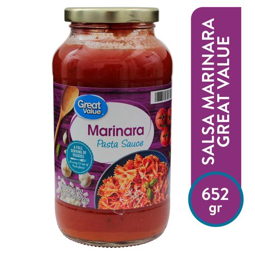 Salsa Great Value Marinara - 680gr