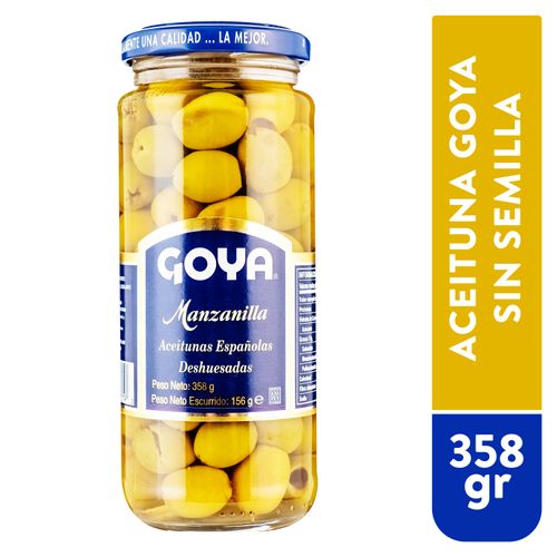 Aceituna Goya Española Sin Semilla - 156 g