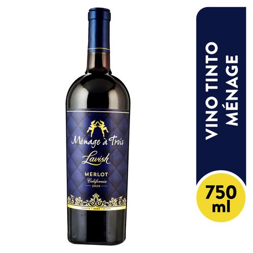 Vino Tinto Menage A Lavish Merlot 750Ml