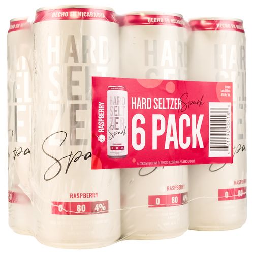 Bebida Seltzer Spack Raspberry 6Pack Lata - 350ml