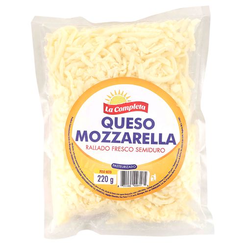 Queso La Completa Rallado Mozzarella - 220 g
