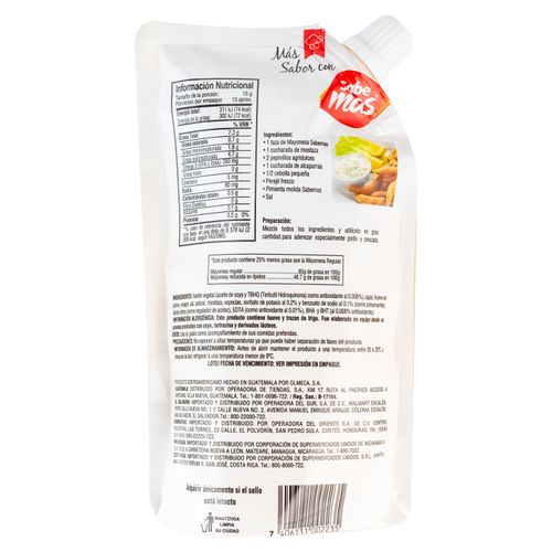 Mayonesa Sabemas Pura Doy pack - 200 g