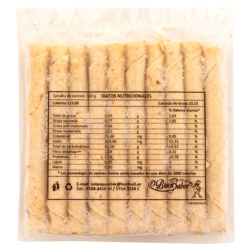 Taco El Buen Sabor Congelado de Pollo- 227 g