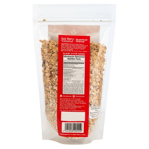 Granola Goji Berry Y Coconut Gluten Free -250gr