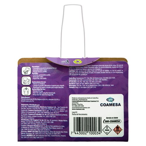 Desodorante Sanitario Saniodor Pastilla Lavanda - 60 g