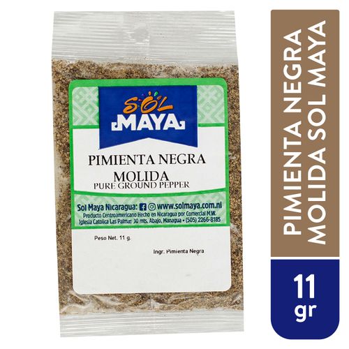 Pimienta Negra Molida Sol Maya - 11gr