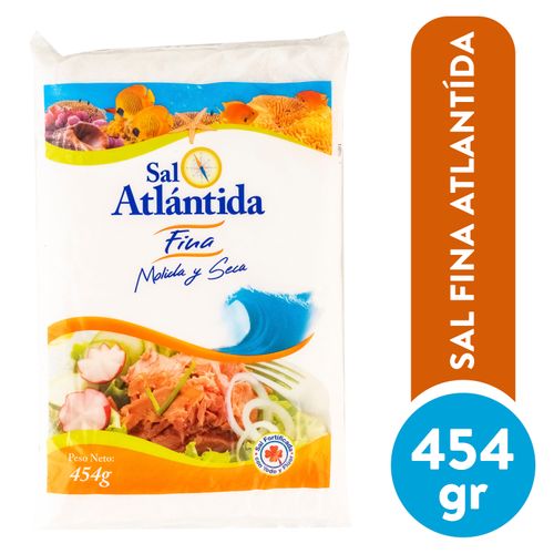 Sal Atlantida Fina Molida Y Seca - 454Gr