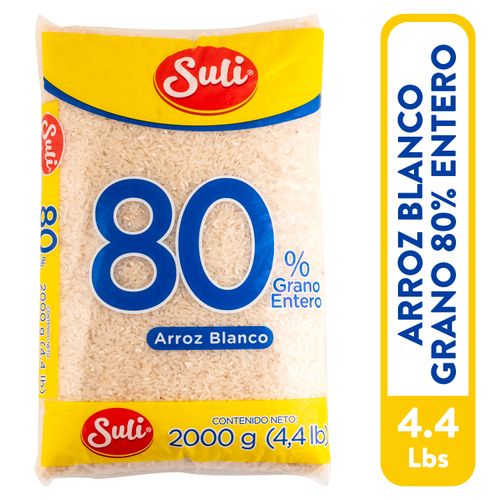 Arroz Suli 80% Grano Entero Arroz Blanco - 2000gr