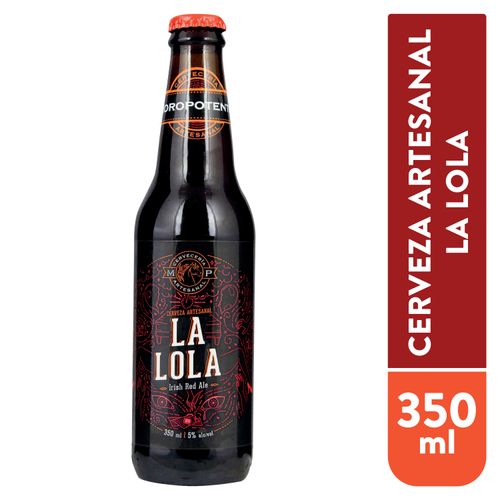 Cerveza artesanal Moropotente la lola irish - 350 ml