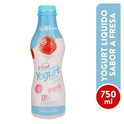 Yogurt Dos Pinos In Line Fresa - 750 ml