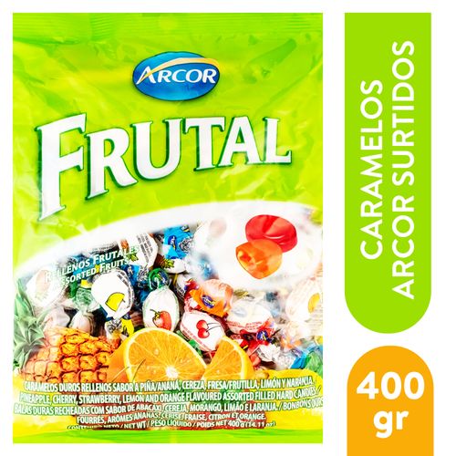 Caramelos Arcor Rellenos Frutales - 400 g
