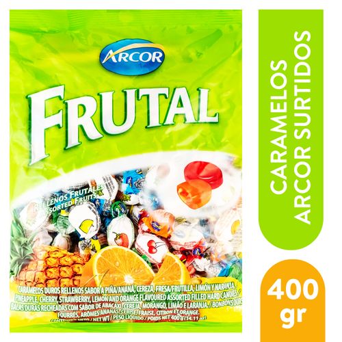 Caramelos Arcor Rellenos Frutales - 400Gr