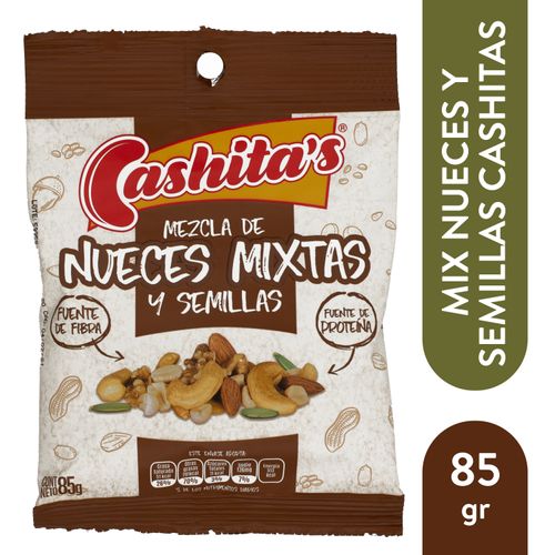 Nuez Mix Cashitas Mezcla De Nueces Mixtas Y Semillas -85 g