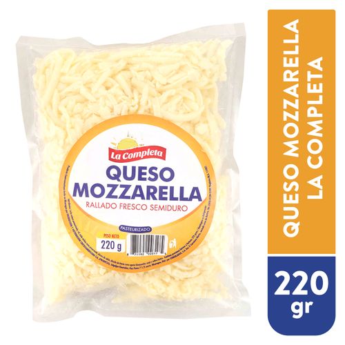 Queso La Completa Rallado Mozzarella - 220 g