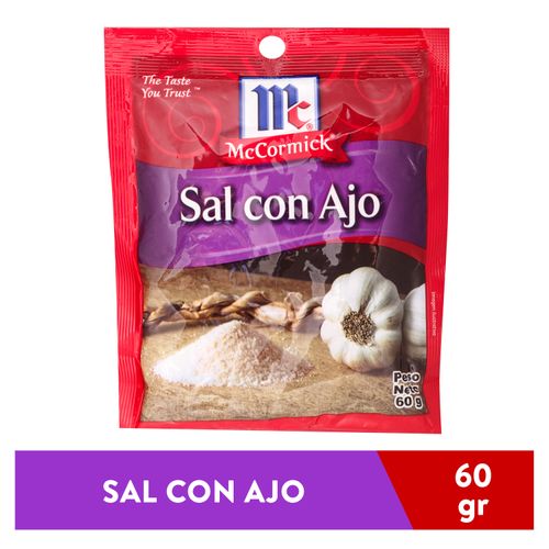 Sal con ajo McCormick empacado - 60 g