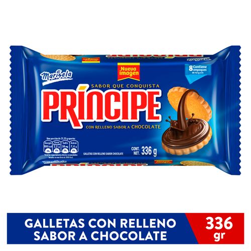 Galleta Marinela principe de chocolate 8 pack - 336 g