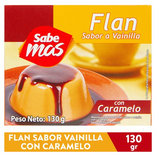 Flan Sabemas sabor vainilla con caramelo - 130 g