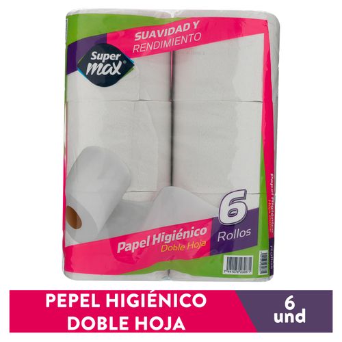 Papel Higienico Supermax 330H Doble 6R