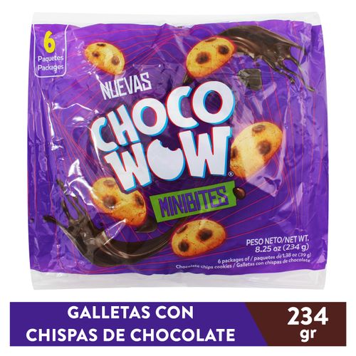 Galleta chocowow Gama minibites 6 pack - 234 g