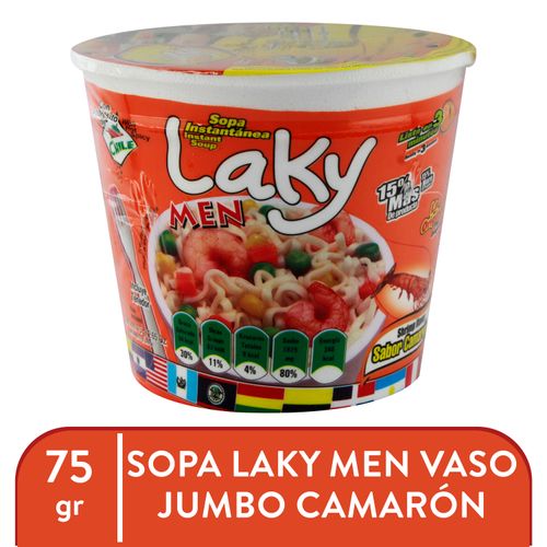 Sopa Laky Men Vaso De Camaron 75gr