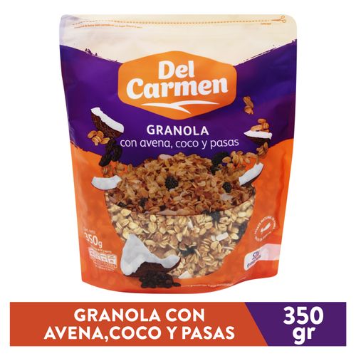 Granola Del Carmen  Coco Y Pasas 350gr