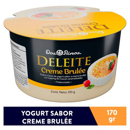 Yogurt Dos Pinos deleite creme brulée - 170 g