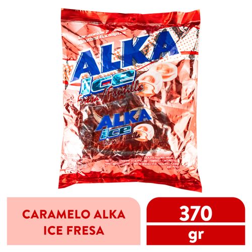 Caramelo Arcor Alka Ice Fresa - 370 g
