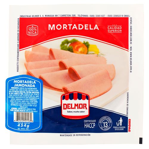 Mortadela Jamonada Delmor - 454Gr