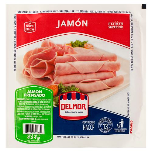 Jamón Delmor Prensado - 454 g