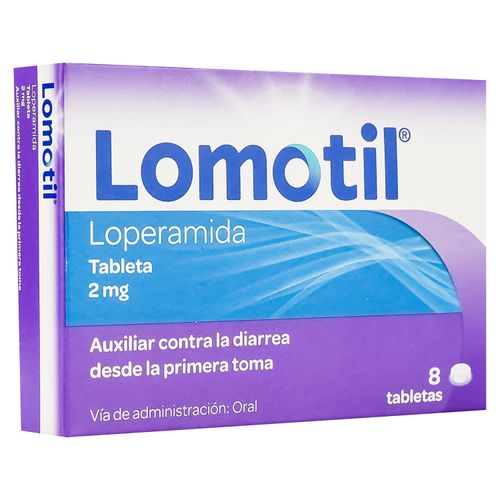 Lomotil Loperamida 2Mg 8 Tabletas