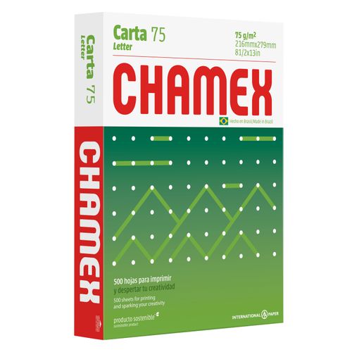 Resma De Papel Chamex Carta 98 Blancura